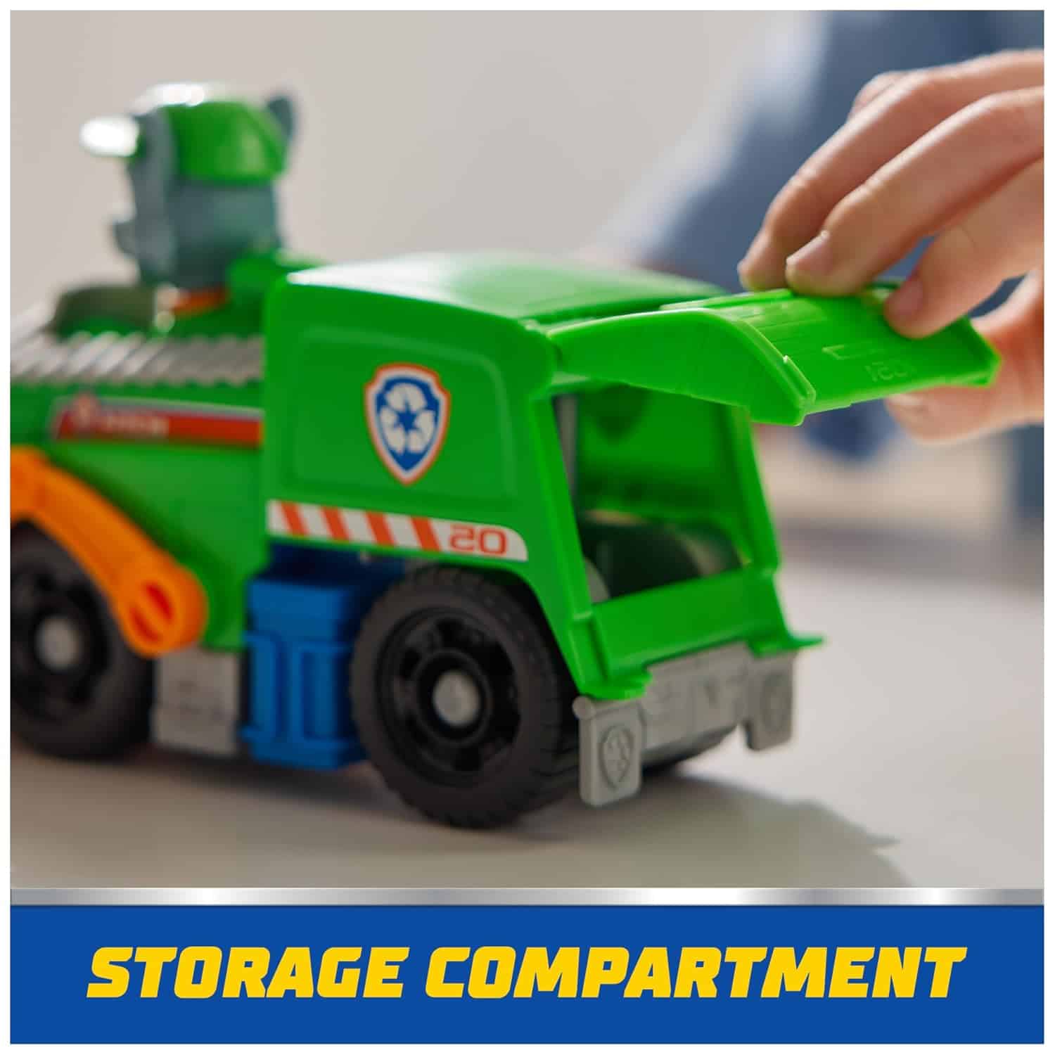 amazon-6a1aba97e0225 Rocky's Recycle Truck with Action Figure, Eco-Friendly Toy for Ages 3+ - vue 5