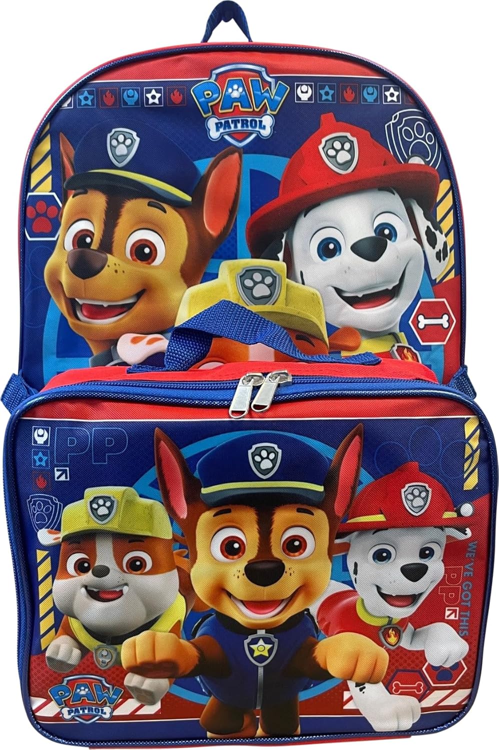 amazon-6a1abc047cba9 Paw Patrol 16 Inch Backpack with Removable Lunch Box Set for Boys - vue 2