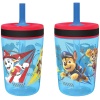 Kelso Paw Patrol Chase & Marshall 15 oz Tumbler Set with Leak-Proof Lid