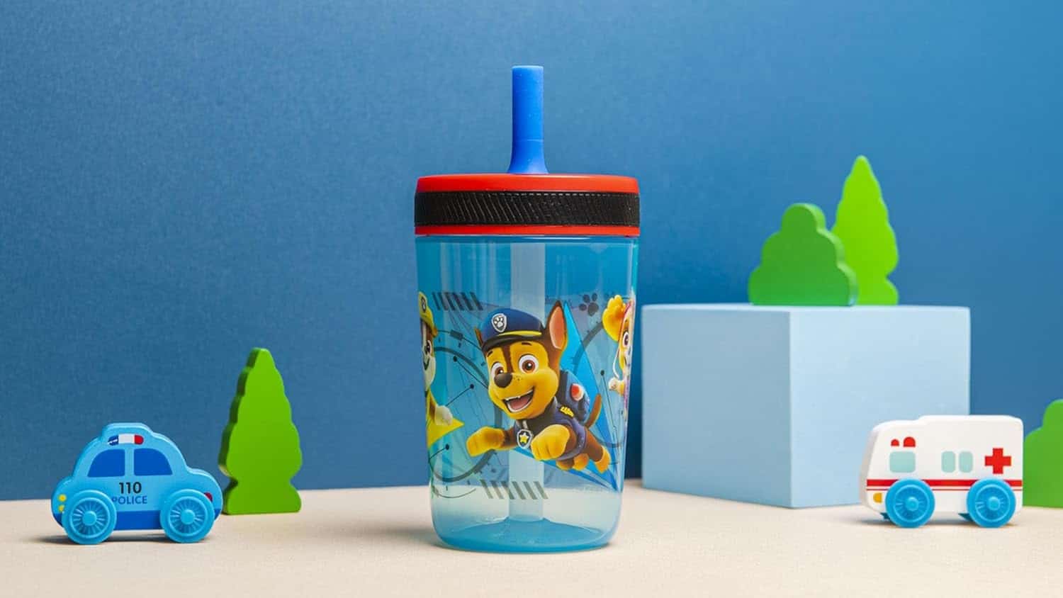 amazon-6a1ace525af21 Kelso Paw Patrol Chase & Marshall 15 oz Tumbler Set with Leak-Proof Lid - vue 4