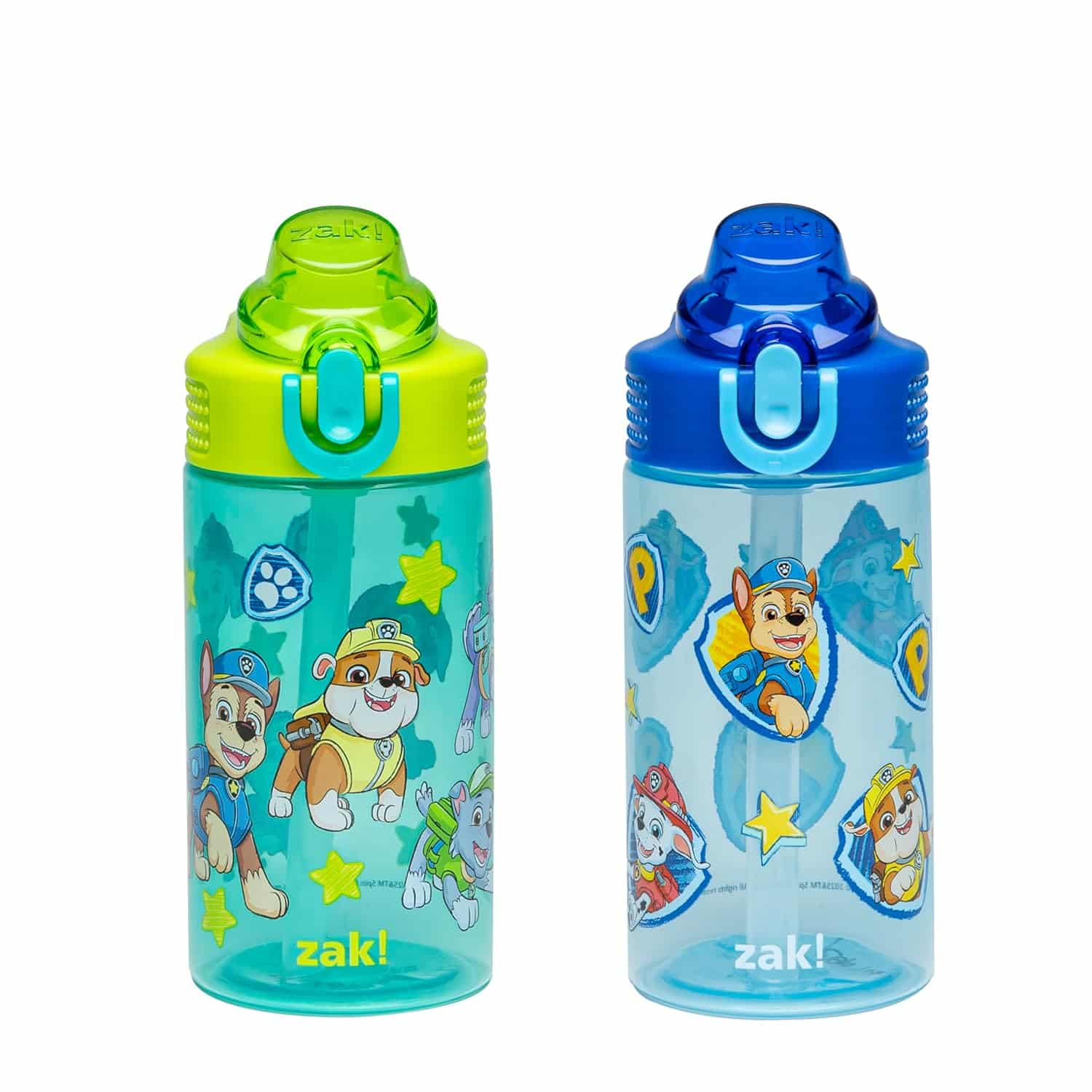 amazon-6a1acef1aa494 PAW Patrol Sage 16oz Kids Water Bottle 2-Pack with Straw, Leak-Proof - vue 2
