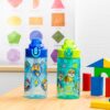 PAW Patrol Sage 16oz Kids Water Bottle 2-Pack with Straw, Leak-Proof - vue 5