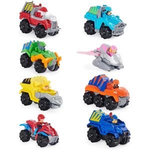 True Metal Dino Rescue 8-Pack Die-Cast Vehicles 1:55 Scale