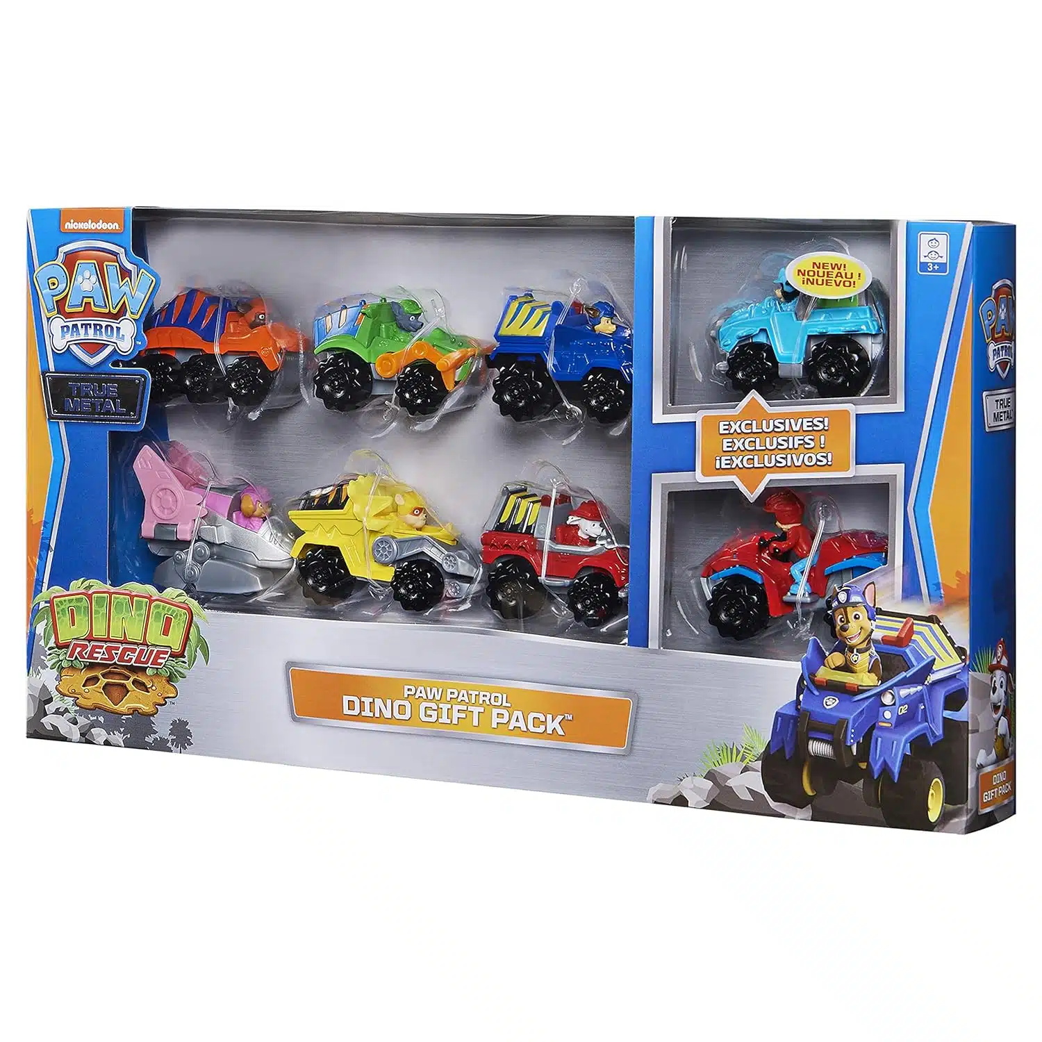 True Metal Dino Rescue 8-Pack Die-Cast Vehicles 1:55 Scale - vue 5