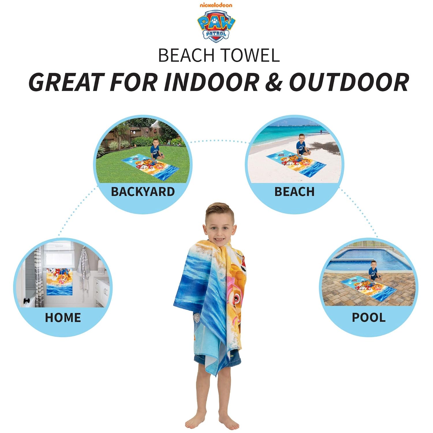 amazon-6a1ad107440ef Paw Patrol super soft cotton bath towel for kids, 58 x 28 inches - vue 3