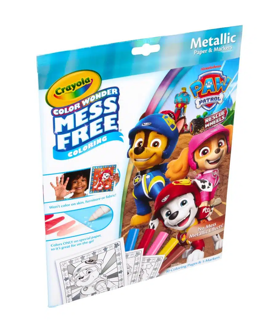 amazon-6a1ad1524f4cd PAW Patrol Color Wonder mess free coloring set with metallic markers for kids - vue 5