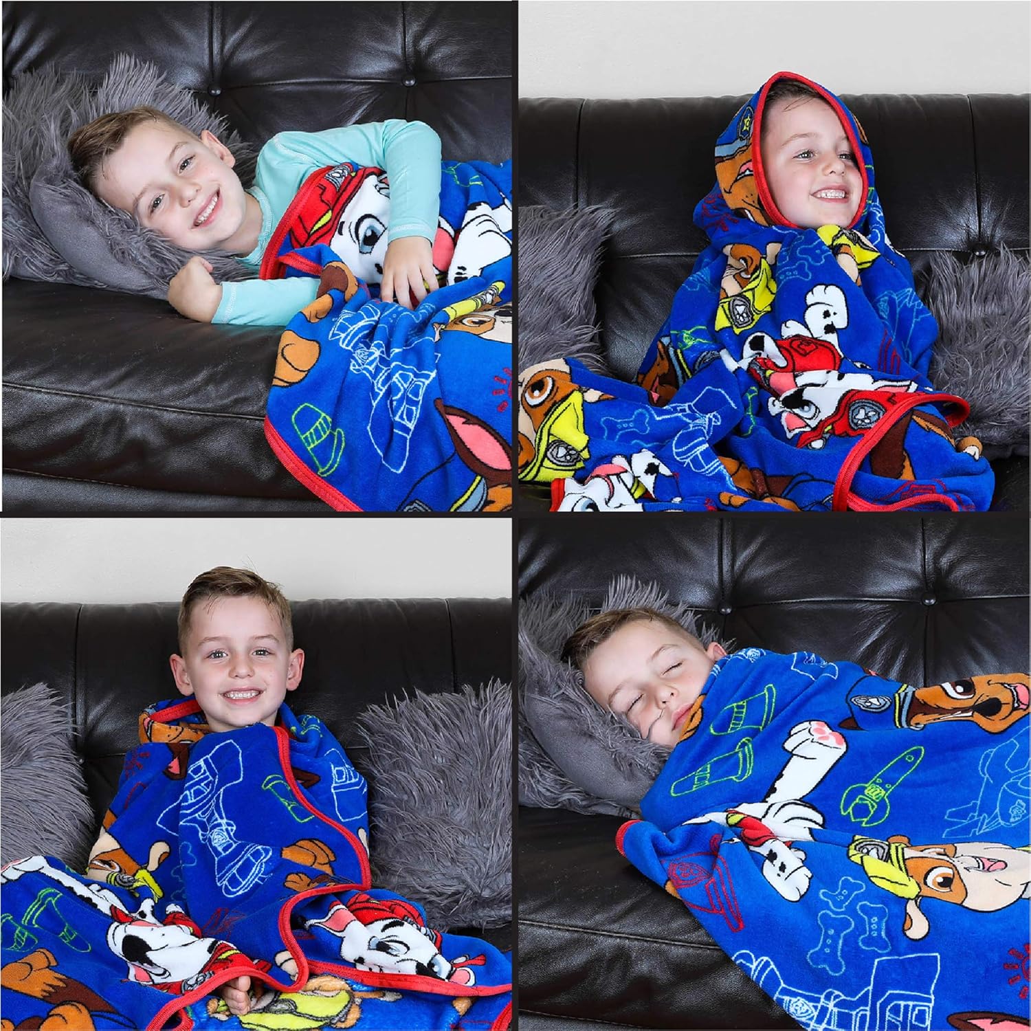 amazon-6a1ad1b3960eb Kids Bedding Super Soft Plush Throw Blanket, 46 in x 60 in, Paw Patrol - vue 3