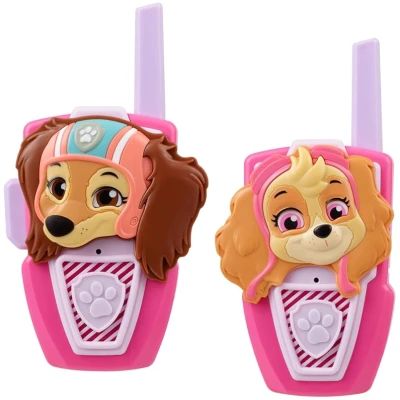 Paw Patrol walkie talkies for kids with static free range, Skye Liberty toy