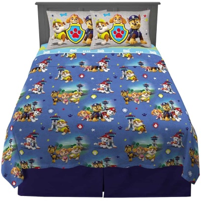 Paw Patrol Super Soft Microfiber Full Sheet Set for Kids