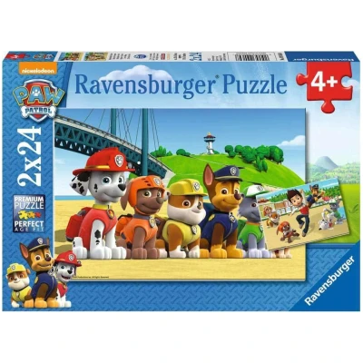 Paw Patrol 2 x 24 Piece Jigsaw Puzzle Set for Kids
