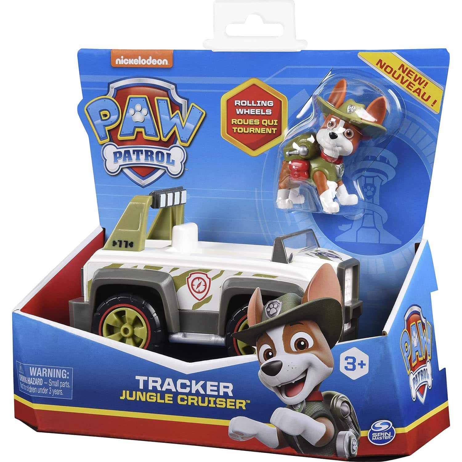 amazon-6a1ad437054ac Paw Patrol Tracker's Jungle Cruiser Vehicle with Figure for Kids 3+ - vue 6