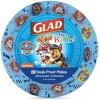 Glad Paw Patrol disposable paper plates, heavy duty soak proof 8.5 inch, 20 count