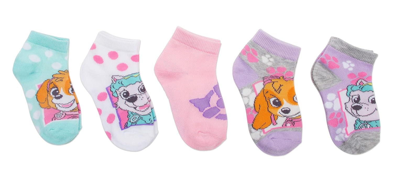 amazon-6a1ad670d8f97 Paw Patrol Girls 5 Pack Shorty Socks - vue 3