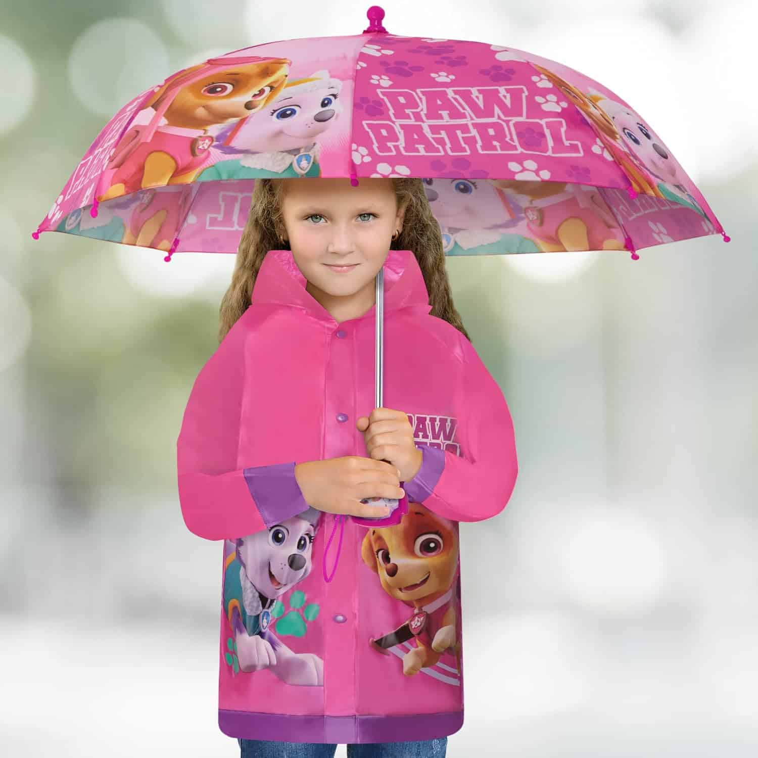 amazon-6a1ad7f591c4b Paw Patrol raincoat and umbrella set for toddler girls - vue 3