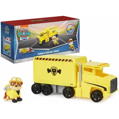Big Truck Pup's Rubble Transforming Toy Trucks with Action Figure for Kids Ages 3+