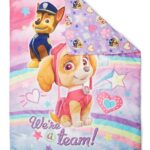 Skye We're A Team toddler bedding set with pink reversible pillow case - vue 5