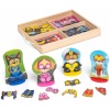 PAW Patrol Wooden Magnetic Pretend Play Set, 64 Pieces for Kids