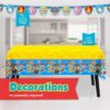 Paw Patrol birthday party supplies for 16 guests with table cover and banner - vue 5