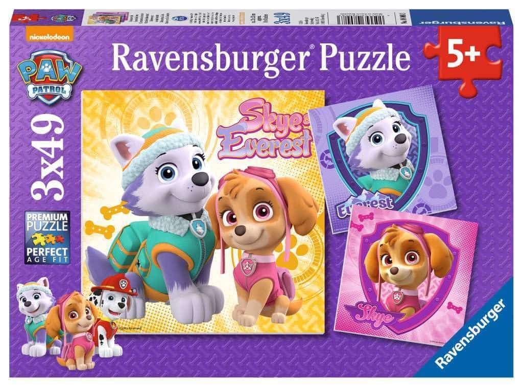 amazon-6a1adc0637316 Paw Patrol Skye & Everest 49 Piece Jigsaw Puzzles, Set of 3 - vue 2