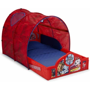 PAW Patrol toddler bed with tent for sleep and play, red