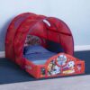 PAW Patrol toddler bed with tent for sleep and play, red - vue 3