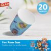 Glad Paw Patrol paper cups, soak proof 9 oz disposable cups for kids parties, 20 count - vue 3