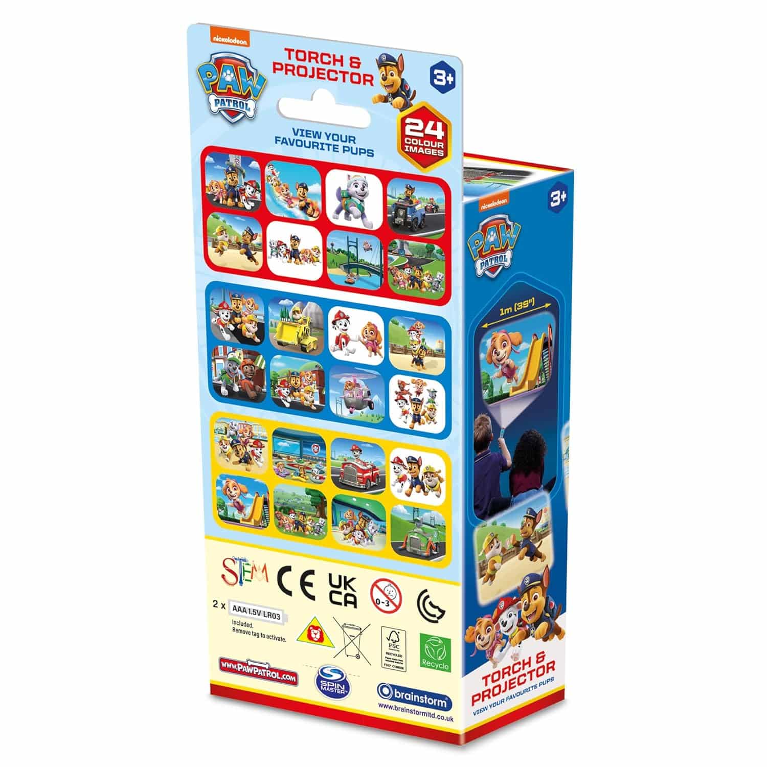 amazon-6a1ae07b9484b Paw Patrol Torch & Projector with 24 Color Images for Kids Ages 3+ - vue 3