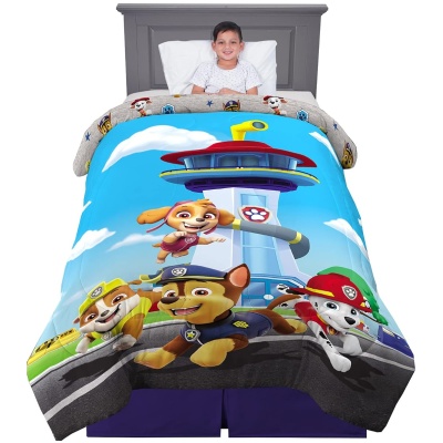 Paw Patrol Reversible Microfiber Comforter for Kids, Twin/Full