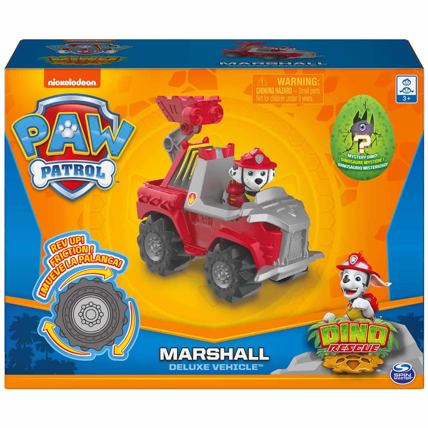 amazon-6a1ae10864ed9 Dino Rescue Marshall’s Deluxe Rev Up Vehicle with Mystery Dinosaur Figure - vue 3