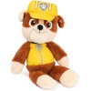 PAW Patrol Rubble Take Along Buddy Plush Toy, 13-Inch Stuffed Animal for Ages 1+