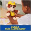 PAW Patrol Rubble Take Along Buddy Plush Toy, 13-Inch Stuffed Animal for Ages 1+ - vue 3