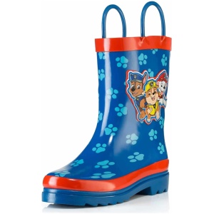 Paw Patrol printed waterproof rain boots for toddler boys