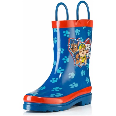 Paw Patrol printed waterproof rain boots for toddler boys