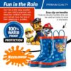 Paw Patrol printed waterproof rain boots for toddler boys - vue 5