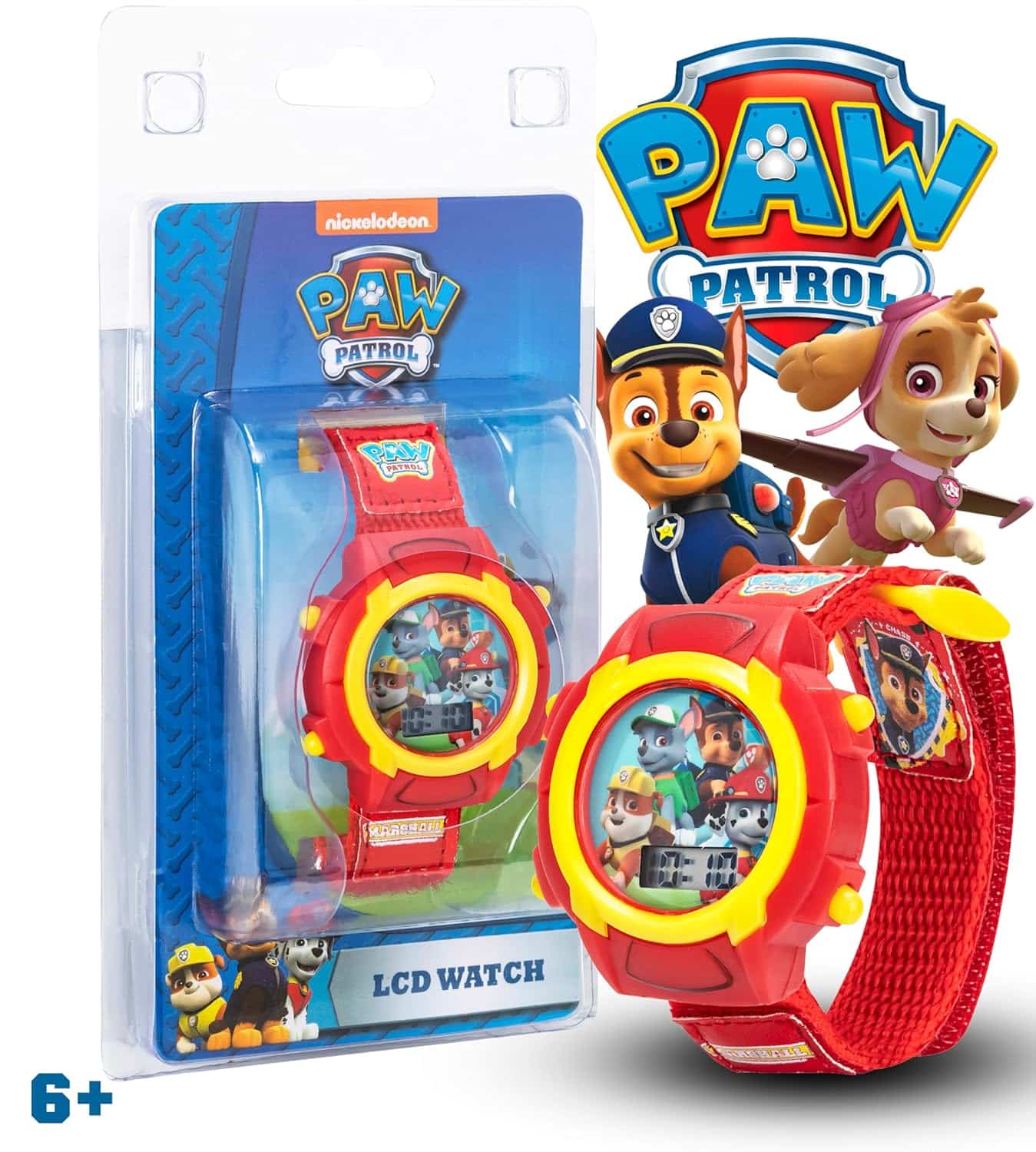 amazon-6a1ae31f90abe Nickelodeon Paw Patrol digital watch for kids with LCD display and Velcro strap - vue 3