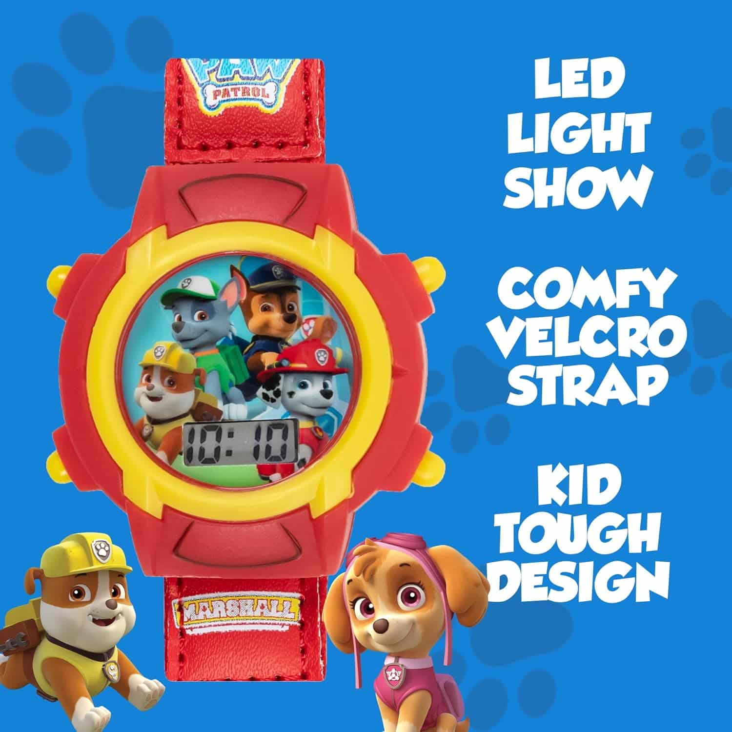 amazon-6a1ae3220e4cc Nickelodeon Paw Patrol digital watch for kids with LCD display and Velcro strap - vue 4