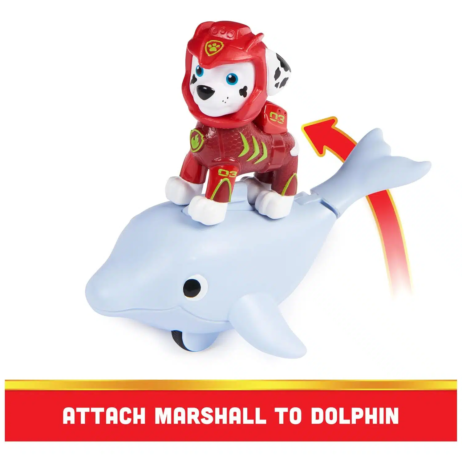 amazon-6a1ae3e73e278 Aqua Pups Marshall and Dolphin Action Figures for Kids Ages 3+ - vue 4