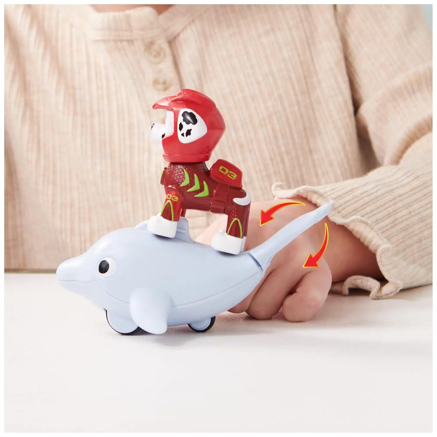 amazon-6a1ae3e9a47d5 Aqua Pups Marshall and Dolphin Action Figures for Kids Ages 3+ - vue 5