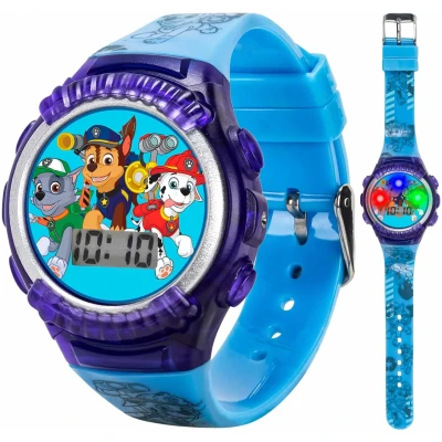 Paw Patrol Kids Digital LED Watch with Light-Up Display and Silicone Strap