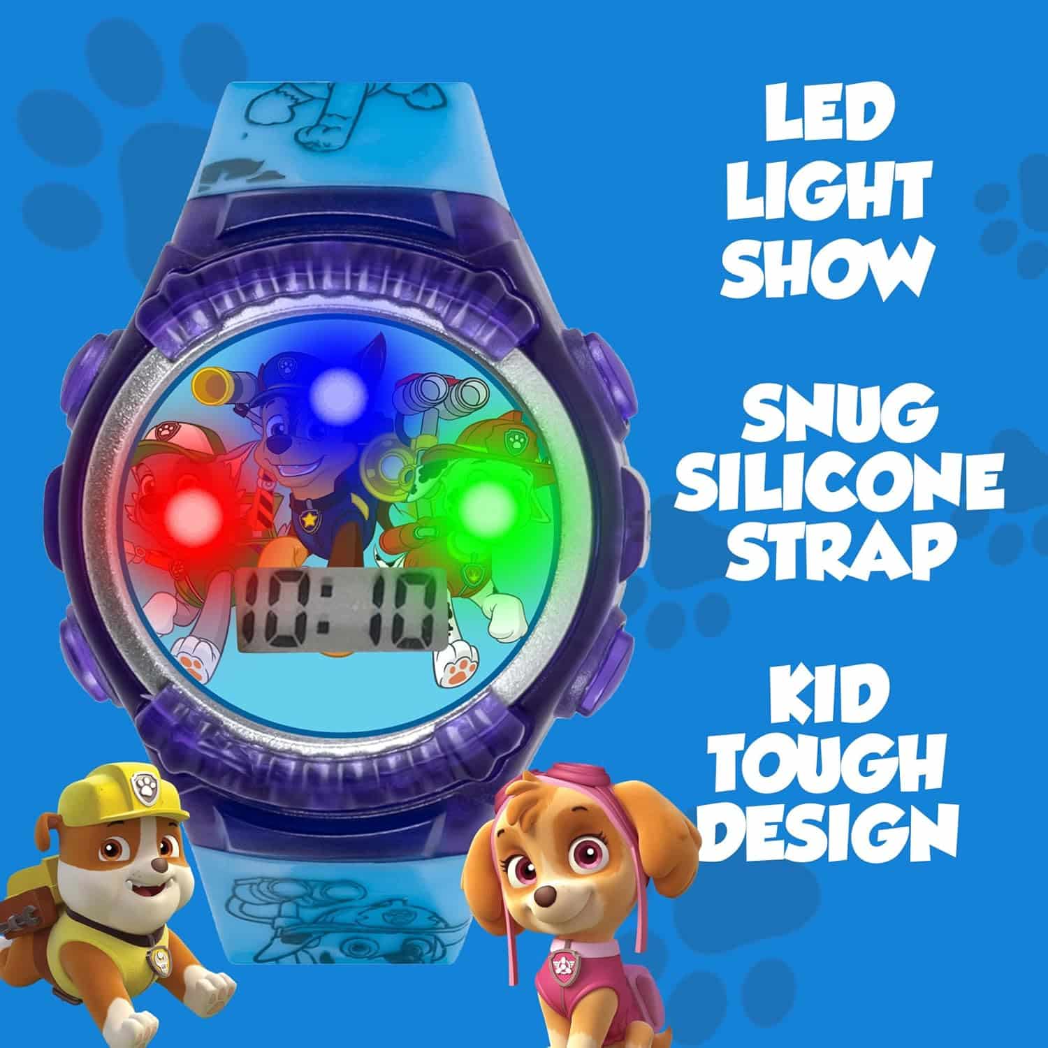amazon-6a1ae666ce3db Paw Patrol Kids Digital LED Watch with Light-Up Display and Silicone Strap - vue 3