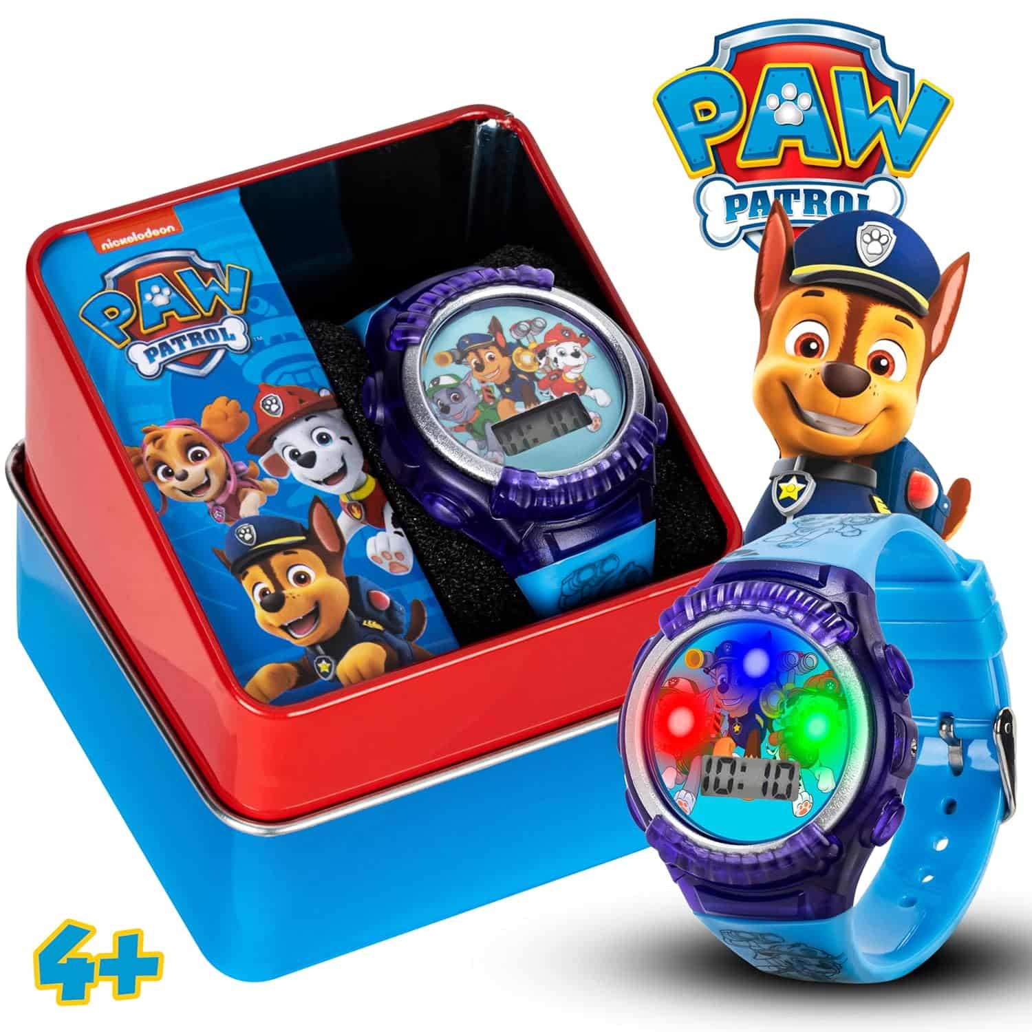 amazon-6a1ae66973f95 Paw Patrol Kids Digital LED Watch with Light-Up Display and Silicone Strap - vue 4