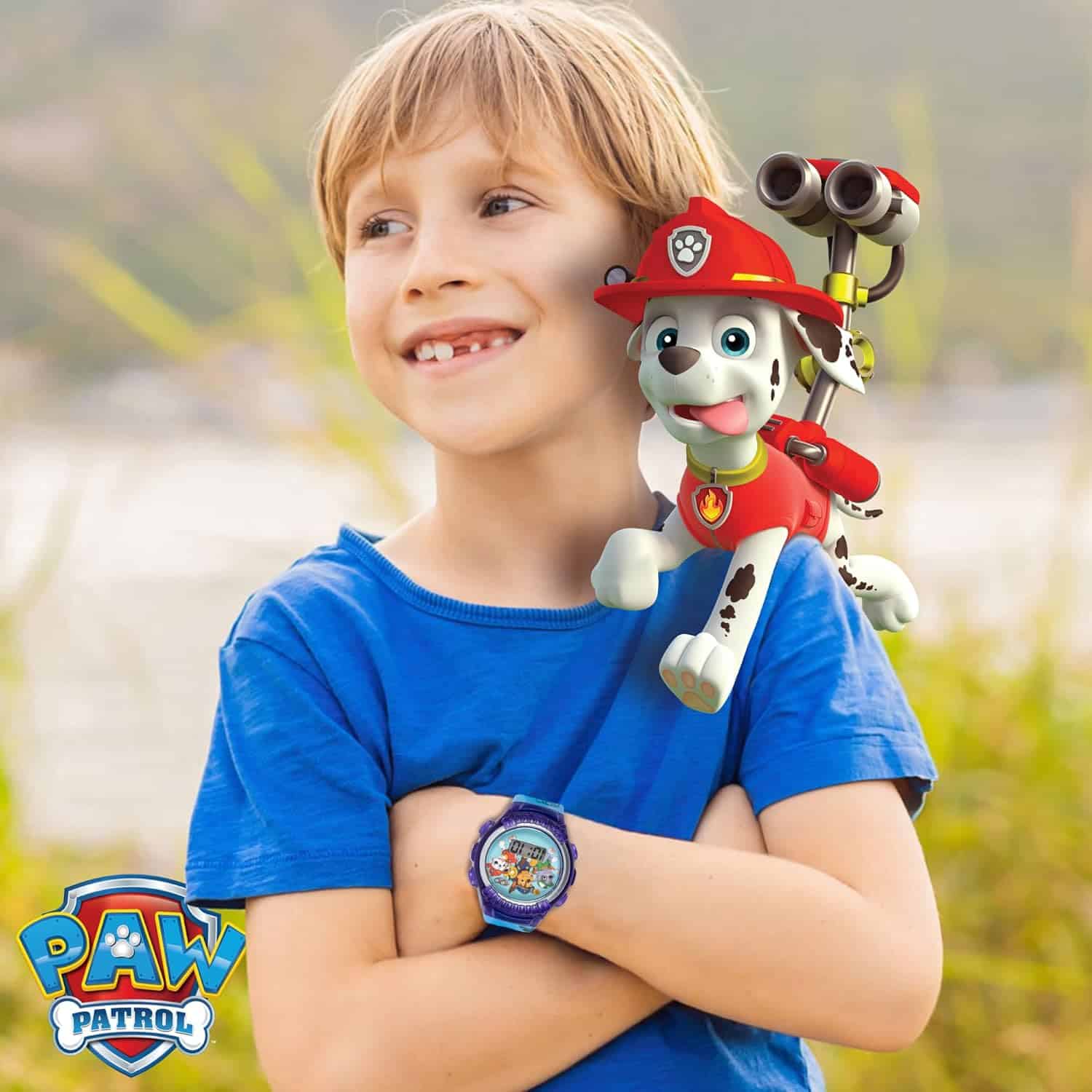 amazon-6a1ae66bdb8eb Paw Patrol Kids Digital LED Watch with Light-Up Display and Silicone Strap - vue 5