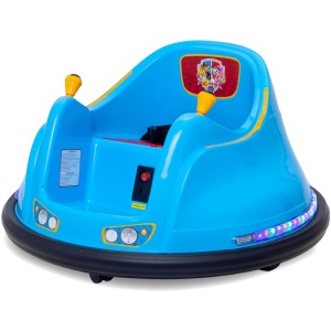 FunPark 6V Bumper Car for Toddlers with LED Lights and 360 Spin