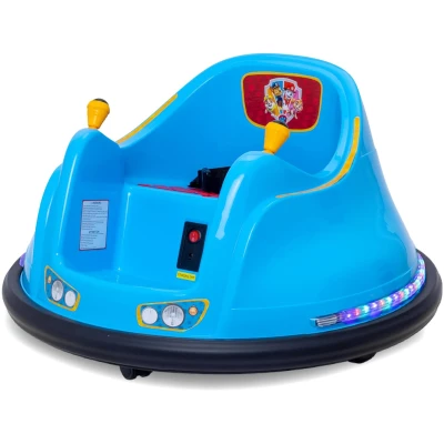 FunPark 6V Bumper Car for Toddlers with LED Lights and 360 Spin