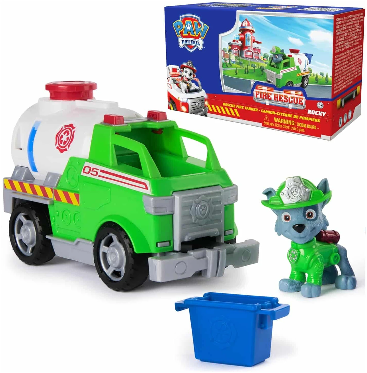 amazon-6a1ae71705841 Fire Rescue Rocky Tanker with Action Figure and Claw Toy for Ages 3+