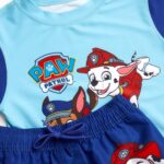 Paw Patrol Boys Rash Guard Set with UPF50 Swim Shirt and Trunks - vue 6