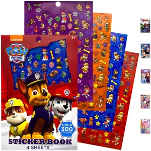 Paw Patrol Sticker Book Over 300+ Stickers for Kids, Perfect for Gifts and Party Favors