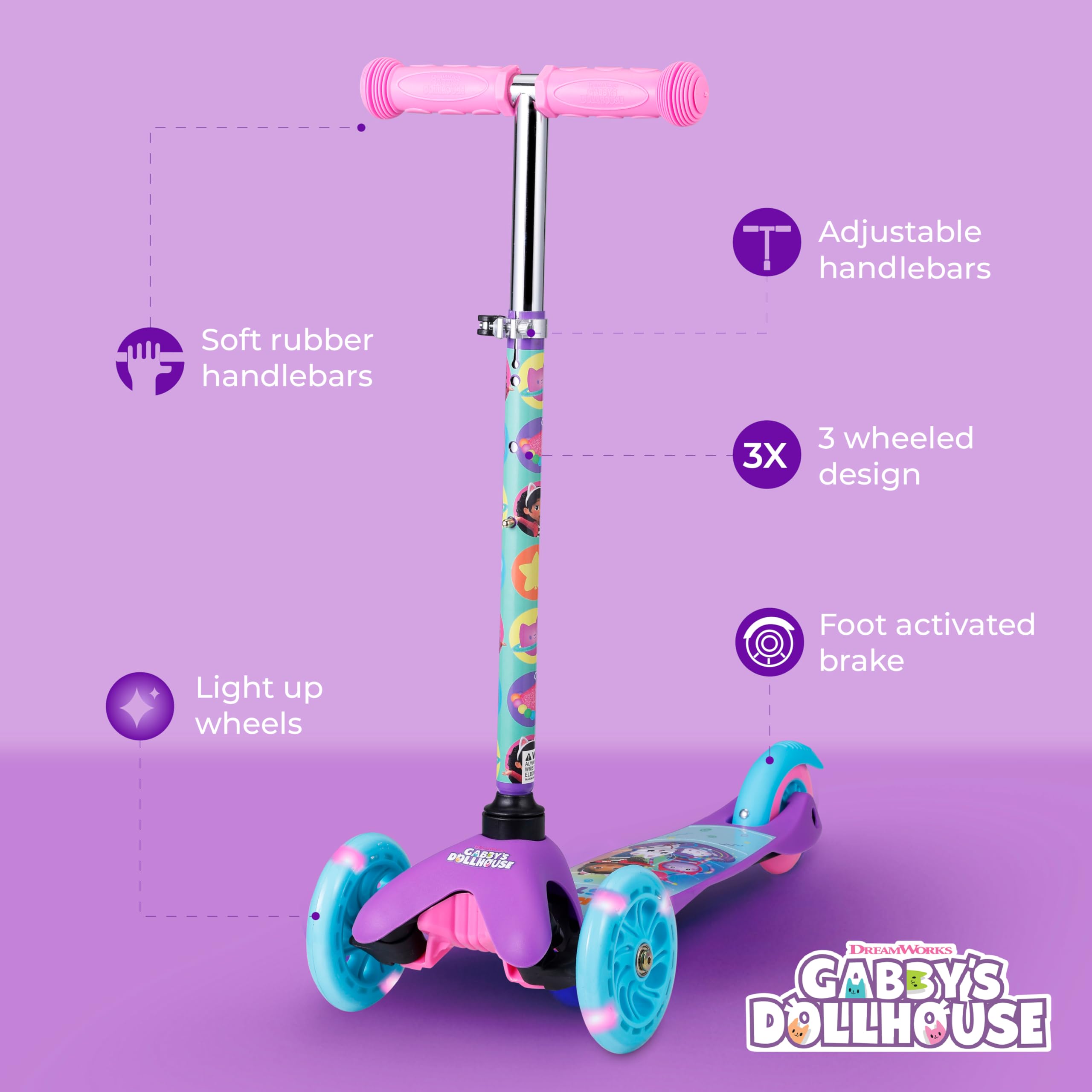 Scooter Paw Patrol 3 Wheel Light Up LED - photo 2