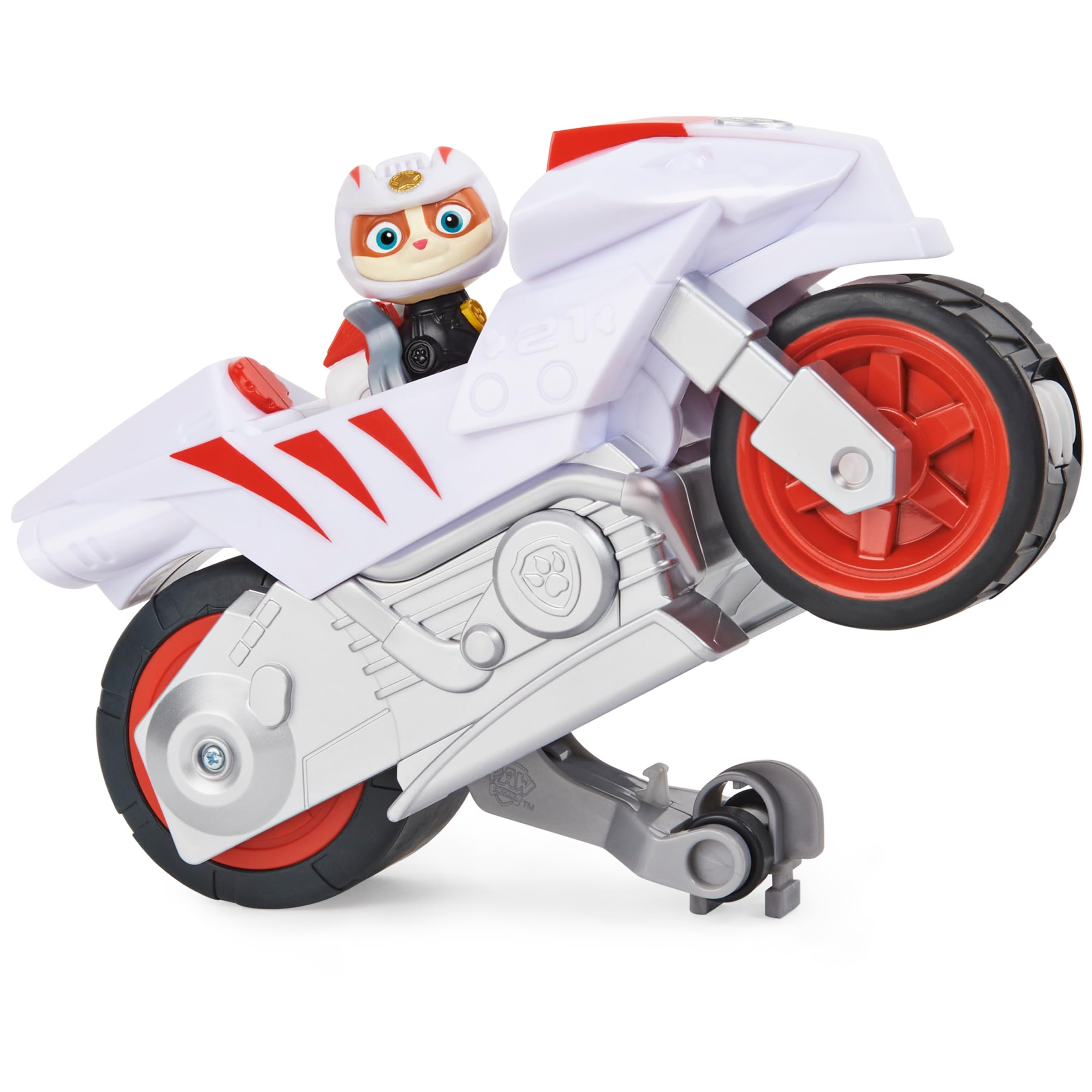 Moto Pups Wildcat Deluxe Pull Back Motorcycle Vehicle with Wheelie Feature and Toy Figure - photo 5