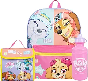 Backpack Paw Patrol Skye 3 Piece Set with Lunch Bag and Water Bottle